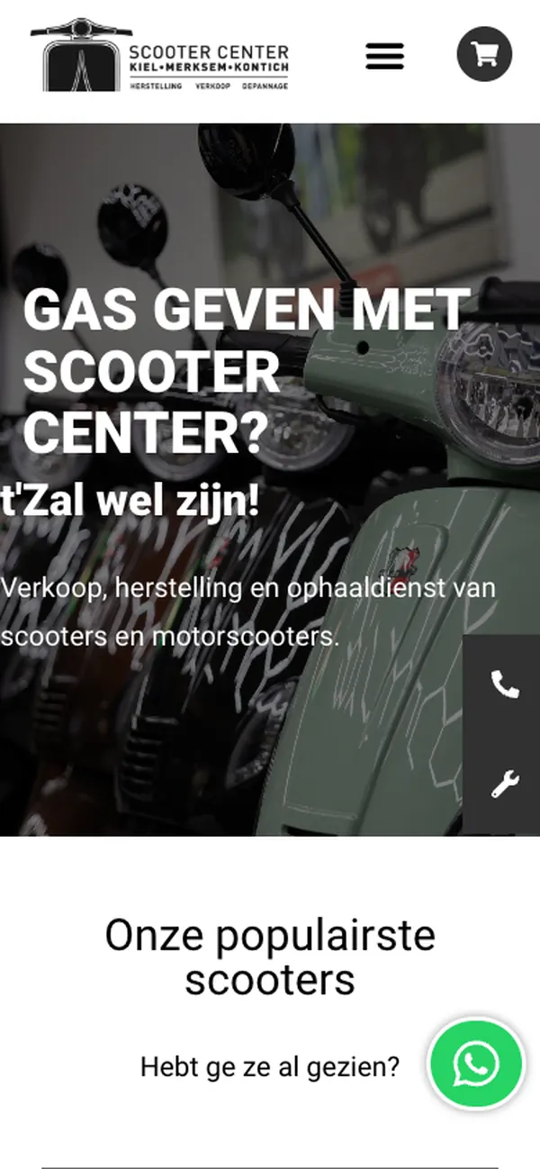 Website van Scooter Center