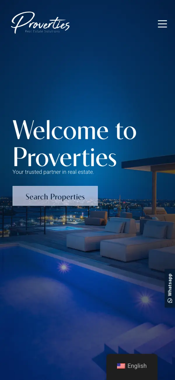 Mobile website of Proverties